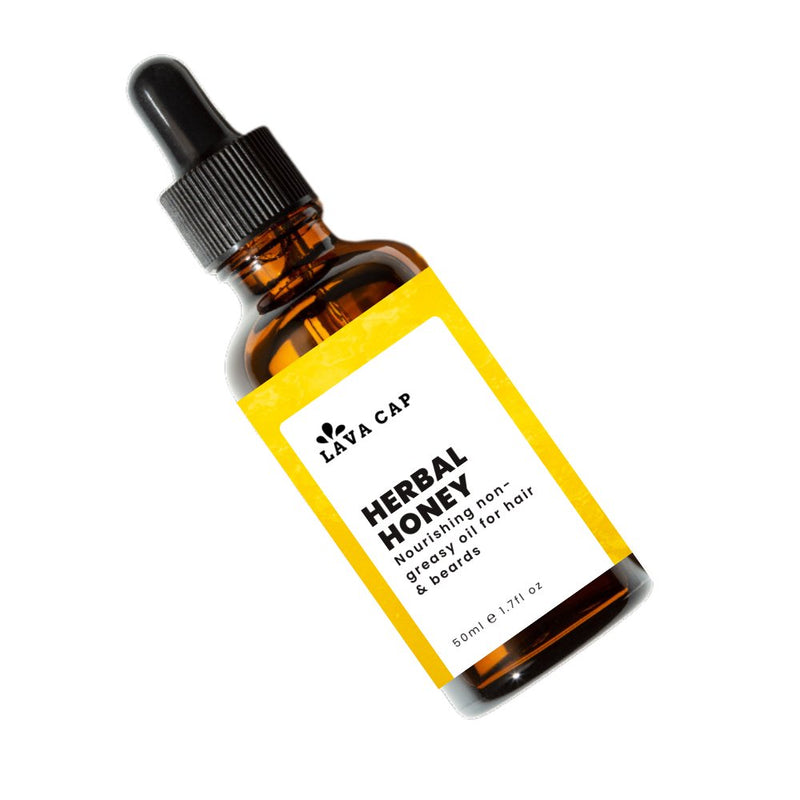 Herbal Honey Hair & Beard Oil - Lava Cap