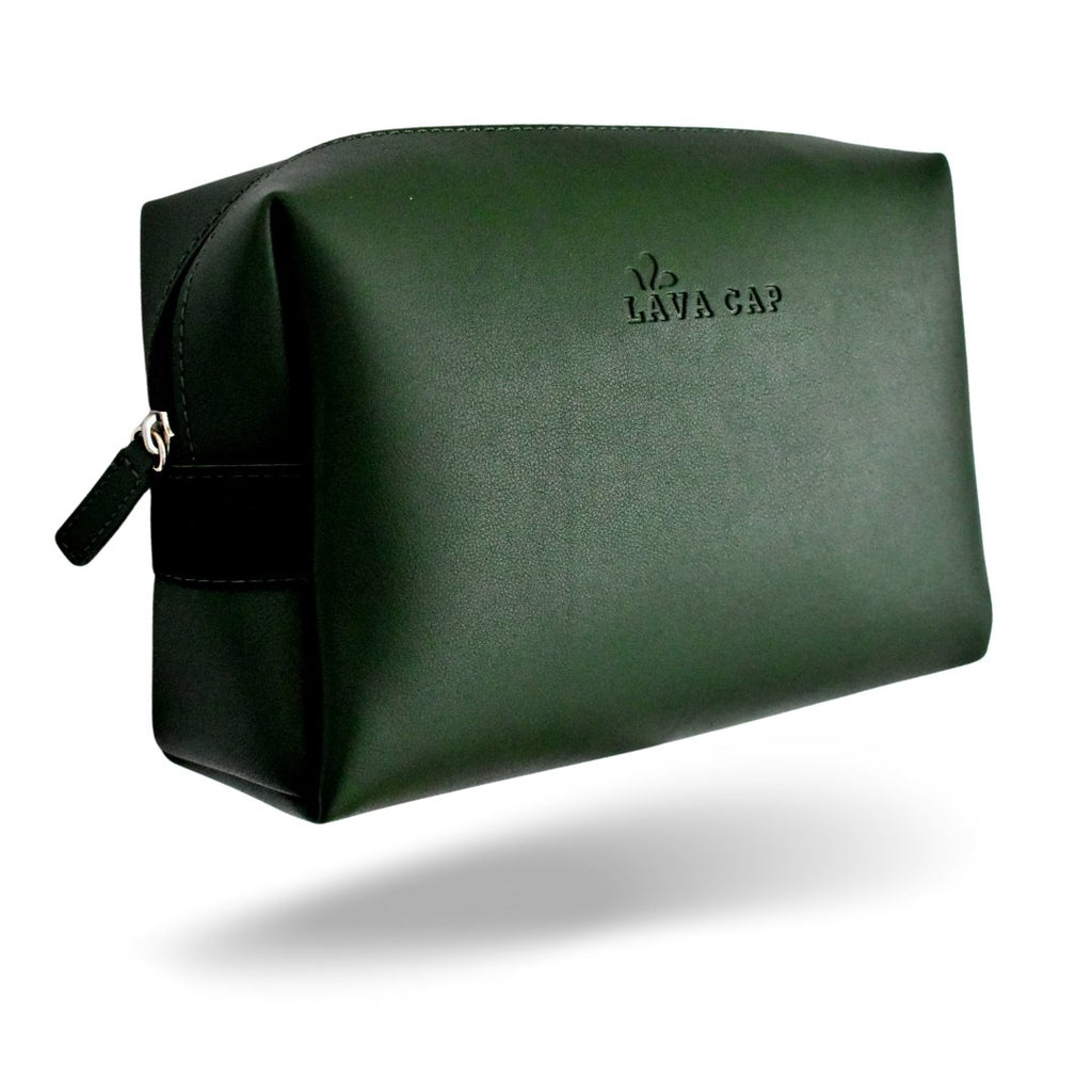 Men's Classic Wash Bag in Enamel Green